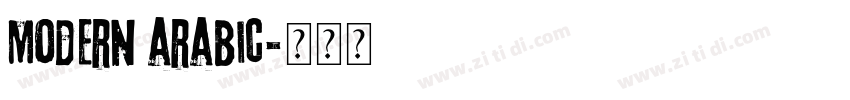 Modern arabic字体转换